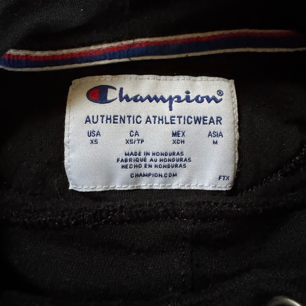 Champion Black Hoodie with Logo - Picture 2 of 3